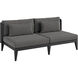 Ibiza Charcoal / Gracebay Grey Outdoor Sofa, 2 Seater